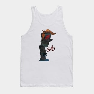 Sad Texture Man Tank Top